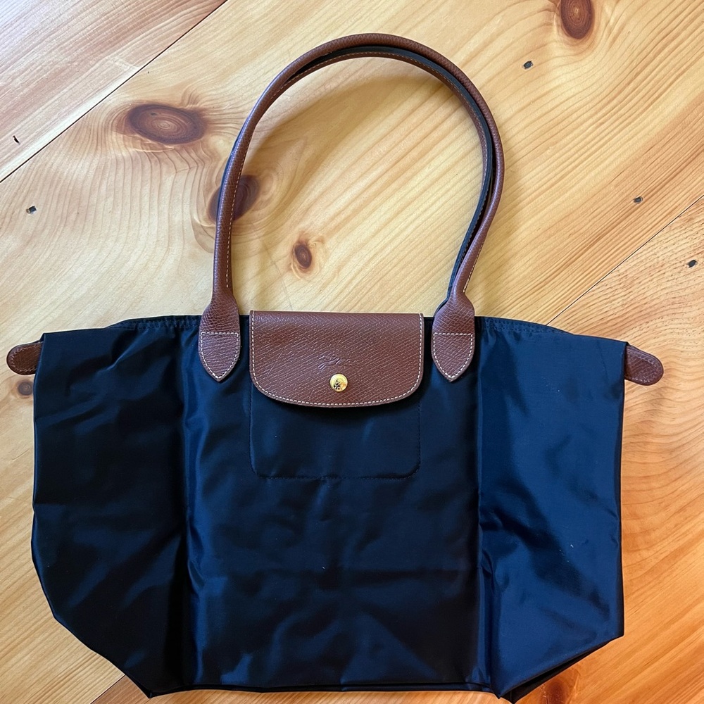 Black Longchamp - Large Le Pliage Tote NEW
